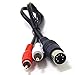 Ancable 7-Pin DIN Male to 2 Dual RCA Male Plug Audio Cable for Bang & Olufsen B&O, Naim, Quad.Stereo Systems