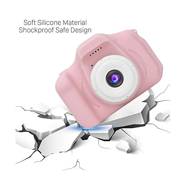 GlobalCrown Kids Camera,Mini Rechargeable Child Digital Camera Shockproof Video Camcorder Gifts for 3-8 Year Old Boys…
