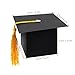 LUOEM Grad Cap Boxes Gradation Cap Favor Boxes Party Favor Gift Boxes Graduation Cap Jewelry Box,Pack of 24 (Black)