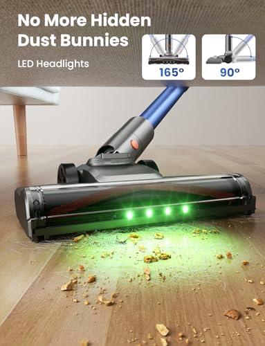 Dzaki Cordless Stick Vacuum Cleaner, 650W 55KPa Brushless Motor, 60-Min Runtime, Detachable photo 12