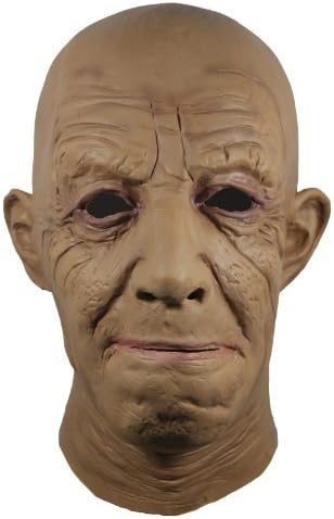 Raymond - Realistic Full Head Natural Latex Rubber Mask for Fancy Cross Dress Disguise (Halloween Party Old Prank Scary Costume for Old Grandad Grandpa Male Man or Lady Female) by Mask Attack