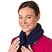 SunnyBay Microwave Heating Pad for Neck and Shoulders, 2.2 lbs 26 inch Long Versatile Microwavable Neck Wrap Warmer or Cool Pack, Hot or Cold Therapy to Relax Sore Muscles (Blue)