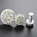 3-Piece Fondant Embossing Tool Snowflake Plunger Cake Cutter Sugarcraft Cake Decorating