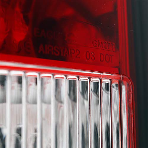 image for AmeriLite Replacement Rear Brake Tail Lights Set for Chevy Silverado T