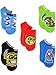 Fortnite Battle Royale Gamer Boy's Girl's Teen Adult 5 pack No Show Socks (Shoe: 10-4 (Sock: 6-8), Blue/Multi)