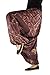 virblatt Drop Crotch Pants Patterned Harem Pants for Women and Men (S-L) - AllesImWunderland Brown