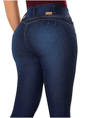 Laty Rose 2016 Jeans Colombianos Levanta Cola Blue Denim Butt Lifter Jeans  Dark Blue 7