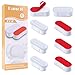 Danolt Toilet Seat Bumpers, 6 Pieces White Toilet Seat Buffer Toilet Seat Bumpers Universal Seat Bumper with Strong Adhesive.