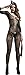 The Victory of Cupid Women's Sexy Fishnet Floral Crotchless Bodysuits Suspender Bodystocking, Black, OS
