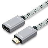 HDMI Extension Cable for Fire Stick, SNANSHI HDMI Extender for Fire Stick HDMI Cable Extension HDMI Male to Female Cable for Roku Stick,Chromecast, HDTV,Xbox360, PS3/PS4 4k @60 HZ 1 Feet