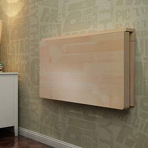 zyifan Mesa abatible de Madera Maciza montada en la Pared, Escritorio