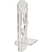 Prime-Line Products U 9395 Self-Locking Shelf Support Peg, 1/4 in. Outside Diameter, 5/8 in. Shelf, Clear Plastic (Pack Of 6)