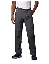 Columbia - Pantalón convertible para hombre, color plateado, transpirable, UPF