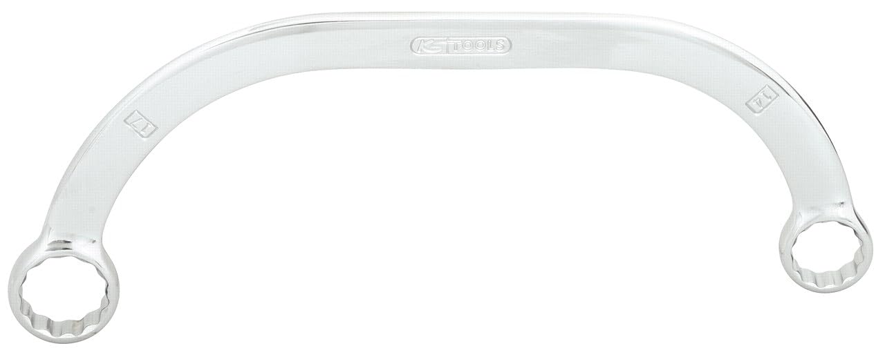 KS Tools CHROMEplus 518.2361 Starter and Block Wrench 17 x 19 mm Ring Spanner