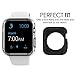 MoKo Case for Apple Watch, [2-pack] Rugged Flexible Stylized Soft TPU Round-the-Clock Protective Cover for Apple Watch 42mm Version (2015) - Black & White (Not Fit Apple Watch 38mm Version 2015)