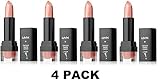 NYX Cosmetics Diamond Sparkle Lipstick, Sparkling Salmon - Pack of 4