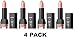 NYX Cosmetics Diamond Sparkle Lipstick, Sparkling Salmon - Pack of 4
