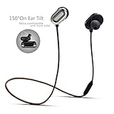 Bluetooth Headphones, Hizek Wireless Earbuds Bluetooth 4.1 Stereo Earphones Noise Canceling Waterproof with Built-in Mic Fit for Support Music Compatible with iPhone Samsung, HTC, Xiaomi(Grey)