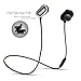 Bluetooth Headphones, Hizek Wireless Earbuds Bluetooth 4.1 Stereo Earphones Noise Canceling Waterproof with Built-in Mic Fit for Support Music Compatible with iPhone Samsung, HTC, Xiaomi(Grey)