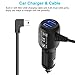 Garmin Nuvi Car Charger, APPHOME 2 USB Ports 12V/36V 3.4A Car Vehicle Power Charger Adapter Built-in Mini USB Cord Cable for Garmin GPS Nuvi 57LM C255 2539LMT 2597LMT Dashcam