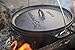 Winterial Cast Iron Camping Dutch Oven Cookware, Durable Cooking Set, Black