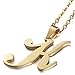 Besteel Womens Mother and Daughter Stainless Steel Alphabet Name Initial Letters Pendant Necklace Letter K