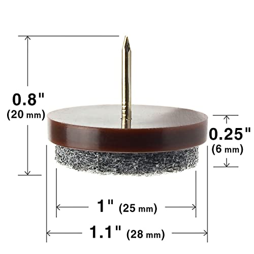 Nailon Felt Pads XPROTECTOR 40 PCS 1.1" Felt Furniture Pads Felt