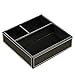 UnionBasic Flat 3-Slot Small Desk Drawer Tray Stationery Sundries Gadget Organizer Storage Box Business Card Holder Key Container