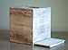 Redwood & Sage Tissue Box Cover Rustic Facial Tissues Cube Holder Square Wood with Slide Out Bottom Panel