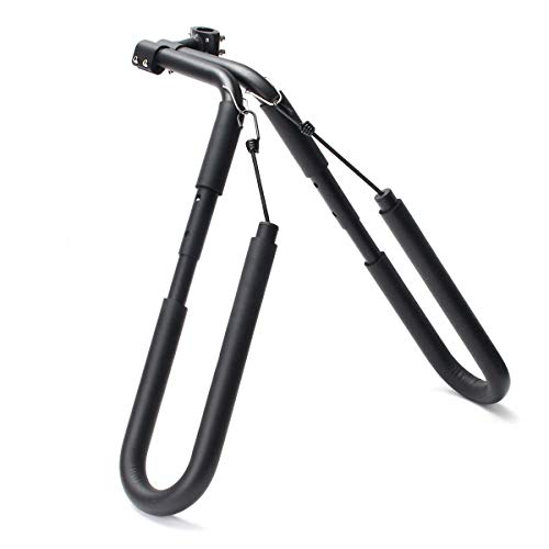 K&A Company BIKIGHT Move by Bike Adjustable Black Aluminum Surfboard Rack Bicycle Surfboard Rack - Thumbnail 2