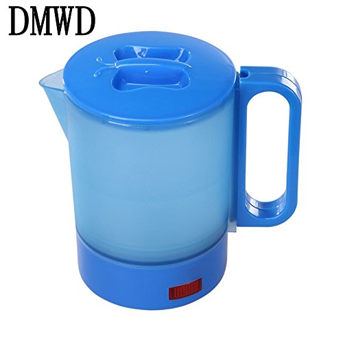 Click Here to See More Images DMWD Mini Electric Kettle Travel water Heating Cup household student teapot 0.5L 220-240V small portable boiler tea pot EU plug (Blue)