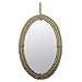 Stonebriar Decorative Oval Rope Mirror with Hanging Loop, Unique Wall Décor