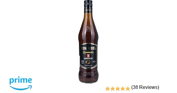 Ron guanche arehucas miel 70cl 20º: Amazon.es: Alimentación y bebidas