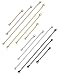 LOYALLOOK 12pcs Stainless Steel Necklace Bracelet Extender Chain Set Jewelry Extenders 4 Colors