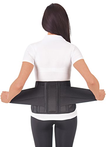 UFEELGOOD Lumbar Lower Back Brace Support Belt / Pain Relief and Comfort Posture - Medium, Waist/Belly 37½