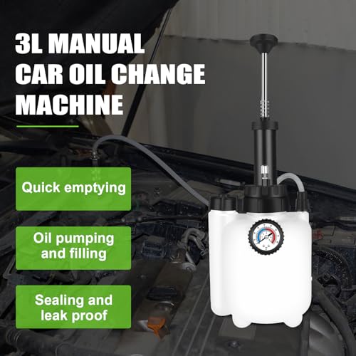 ASUNCELL 3L Manual Brake Fluid Drain Kit, Manual Brake Bleeder Kit, Universal Brake Bleeder, Manual Brake Fluid Change Adapter E20 Universal