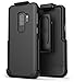 Belt Case for Galaxy S9 Plus, Ultra Slim Protective Hard Cover with Holster Clip for Samsung (Slimshield Series) Smooth Black (S9+)