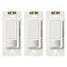 Lutron MS-OPS5M-WH-3 Maestro Motion Light Switch for Bathroom, Garage, Laundry Room, and Closet, for Any Bulbs, Occupancy and Vacancy Sensor, Single-Pole Only, No Neutral Req, 3 pack, White, 3 Count