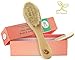 Natural Soft Newborn Baby Brush Set – Goat Hair Bristles with Eco-Friendly Wood Handle | Wooden Infant Cutie Comb by PomPerfect