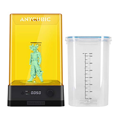 ANYCUBIC Wash and Cure Machine 3.0, 2 in 1 UV Washing and Curing Station for ANYCUBIC Photon Mono 2 Mars Series LCD/DLP/SLA 3D Printer Models, with Twistable Gooseneck Light