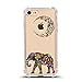iPhone 7 Shock Absorbent Case (4.7 inch screen), Moon Elephant Design