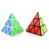 Speed Cube, 3x3 Magic Cube for Kids & Adults, Stickerless Cube Puzzle, Anti Stress for Anti-Anxiety Toys (Pyramid Shape)