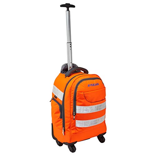 Pulsar® Orange Rail Specification Cordura Trolley Backpack Rucksack #PR545