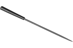CoCud Round Needle File, 3mm Shank Size 140mm Total Length, Steel Rasps Files with Nonslip Handle - (Applications: for Worksh