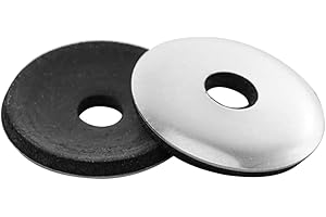 BYKONH #14 x 5/8" OD Stainless Steel EPDM Bonded Sealing Neoprene Rubber Washers, 50 PCS
