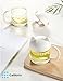 EUROPRENE Cute Cat Infuser Tea Mug with Built-In Fish Shaped Loose Leaf Infusion Filter Basket – 8.5oz Eco-Friendly Novelty Kitty Steeper Cup Accessories Gift Set for Animal Lovers