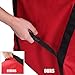 Christmas Tree Storage Bag, Heavy Duty Canvas Xmas Tree Storage Box, Large for Up to 9ft Artificial Tree, Durable Handles with Double-Ended Zipper Red