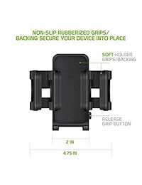 Cellet   Soporte de coche universal para Apple iPhone Xr Xs Xs Max X 8 8 Plus 7 7+, Samsung Note 9 8 5 Galaxy S9 S9PLUS S8 S8 Plus, LG G7 G6 V30 Q7+ Stylo 4 V35, Moto G6 X4 Extra Long Goose Neck