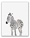 Baby Safari Animals Poster Prints - Set of 6 (8x10) Adorable Furry African Portraits Wall Art Nursery Decor - Gorilla - Elephant - Zebra - Giraffe - Leopard - Lion