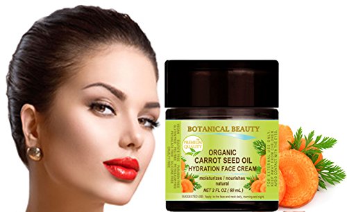 ORGANIC CARROT SEED OIL HYDRATION FACE CREAM. For NORMAL to DRY SKIN. (4 Fl. oz - 120 ml.)